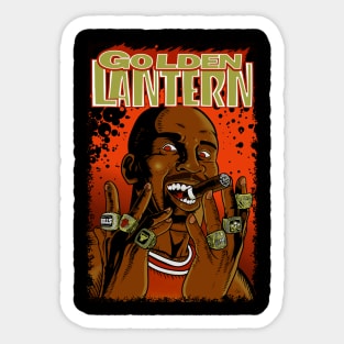 Golden Lantern Sticker